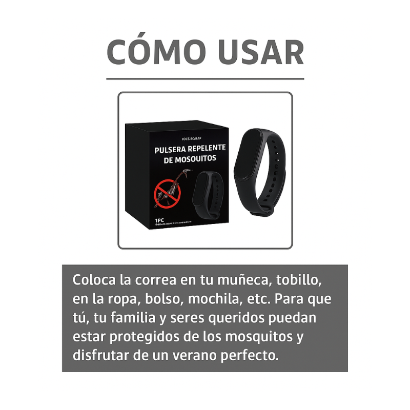 Pulsera Anti mosquitos Deportiva